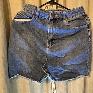 Cotton On Blue A-Line Mini Skirt